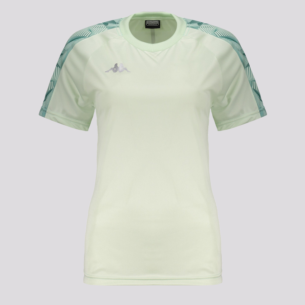 Camiseta Kappa Athens Feminina Verde Claro em Oferta na Shopee