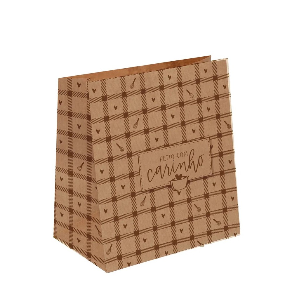 SACO DELIVERY FEITO CARINHO G Confeitaria 50 Unidades