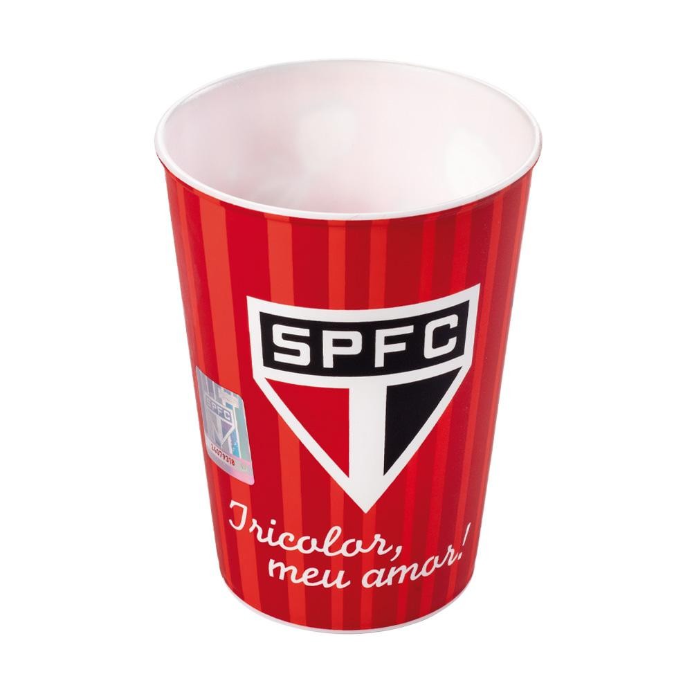 Copo 320 ml São Paulo Time Futebol Plástico Oficial Plasutil em Oferta na Shopee