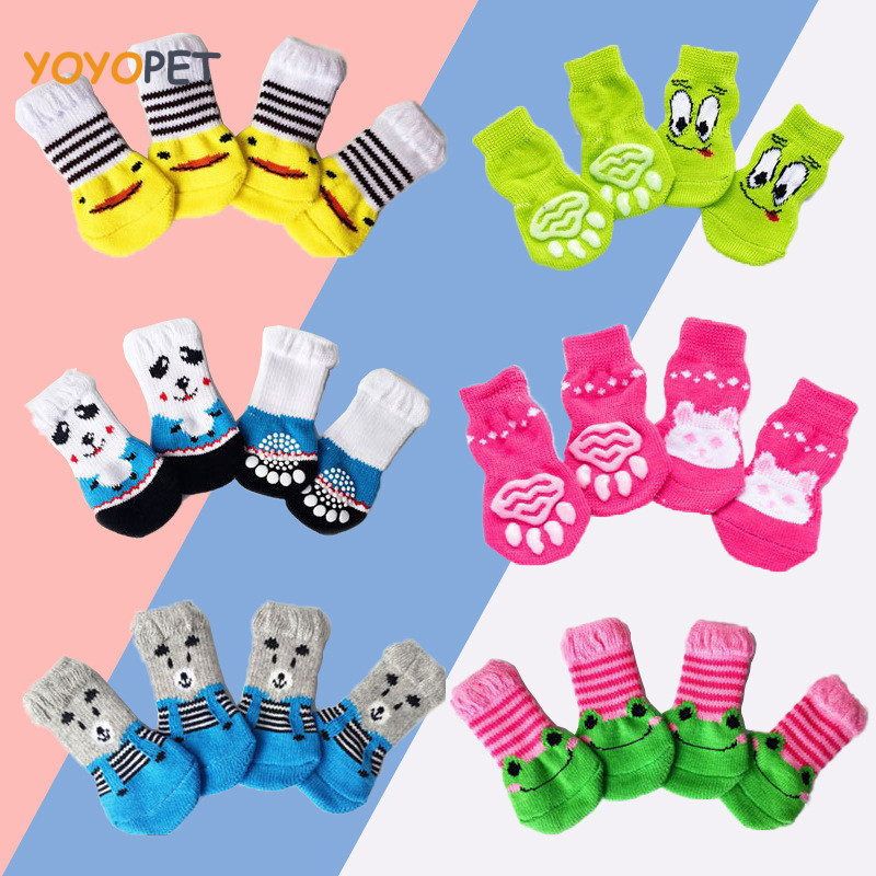 Bonito Meias Para Animais De Estimação Antiderrapante Malha Gatos Sapatos Anti-Risco Grossos Gato Garra Acessórios De Pr