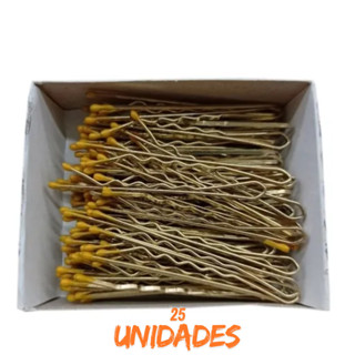 25 Grampinhos De Aço Grampo De Cabelo Presilha 5cm LOIRO em Oferta na Shopee