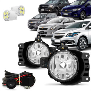 Kit Farol De Milha Neblina Auxiliar Chevrolet Onix Prisma Cobalt Spin S-10 em Oferta na Shopee