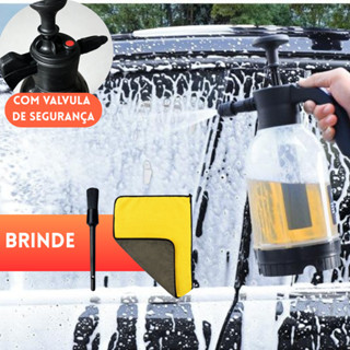 Pulverizador Automotivo Snow Foam 2 Litros + Brindes Espuma Pulverizador em Oferta na Shopee