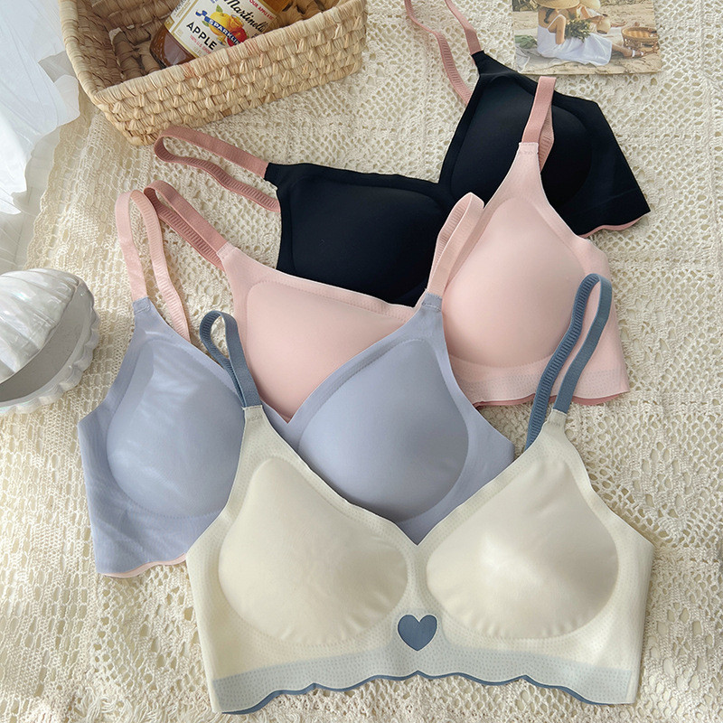 Sutiã De Verão Sem Costura-Fio E Respirável (Gancho De 4 Fileiras , S-XL , 4 Cores)