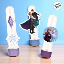 Mini Personagens Decorativos - Frozen - 12 unidades - Disney Original - Rizzo