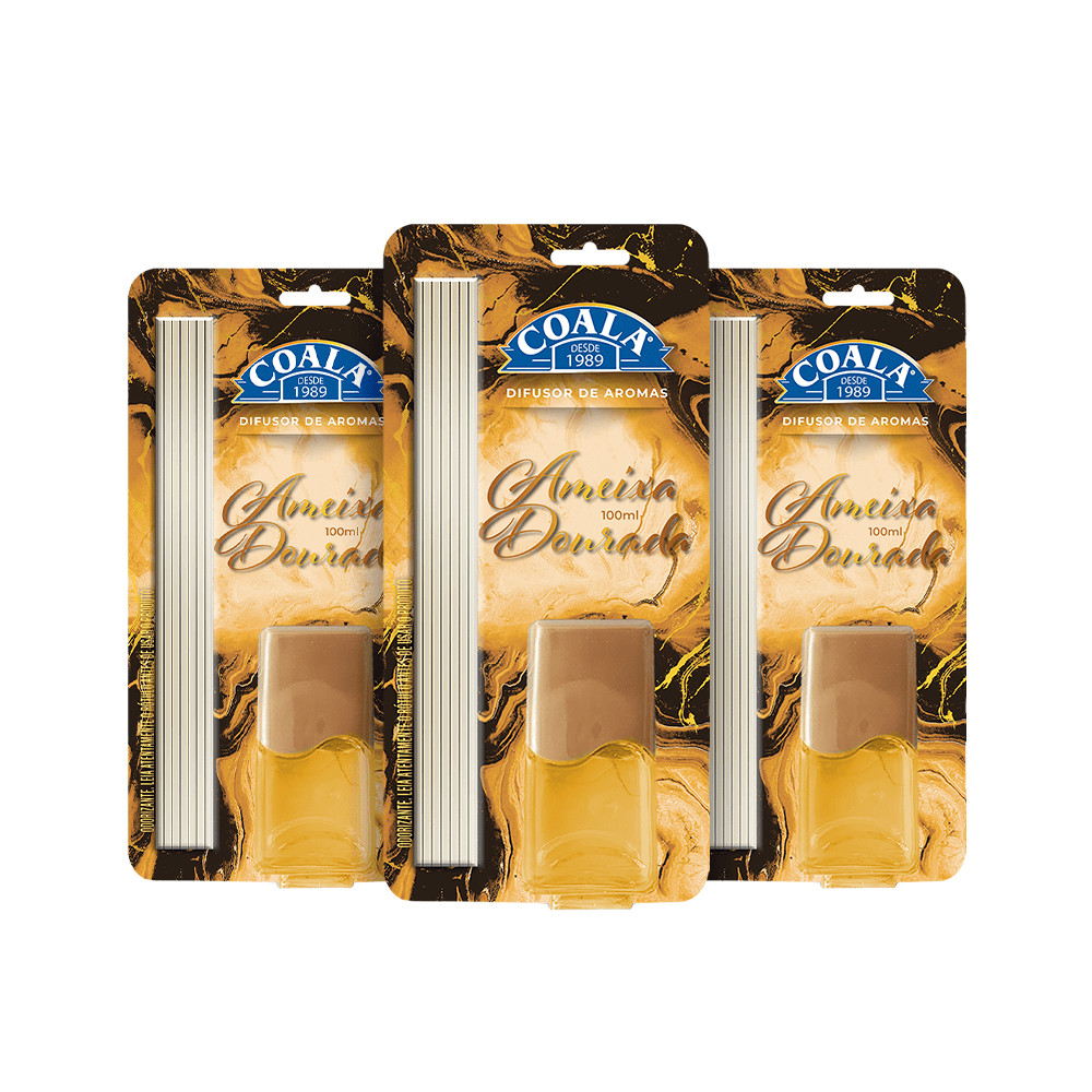 Kit 3 Difusores Coala - Ameixa Dourada
