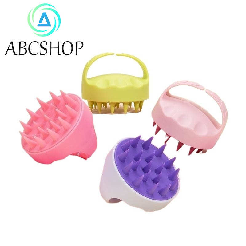Escova De Lavagem Não Danifica O Cabelo Silicone Molhado E Seco Massagem De Dupla Utilização Banho Portátil Redondo em Oferta na Shopee
