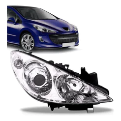 Farol Peugeot 307 2007 08 09 10 11 2012 Elétrico Com Motor