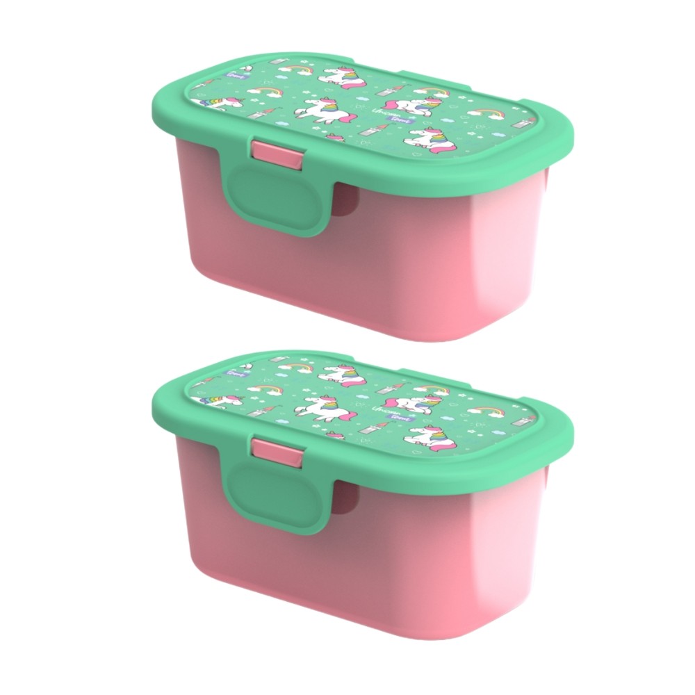 Kit 2 Pote Infantil Lancheira Marmita Organizador Multiuso Volta as Aulas 350ml Tampa Fixa Porta Biscoitos em Oferta na Shopee