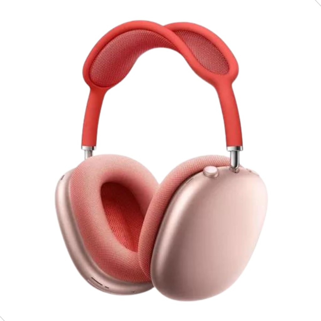 Fone De Ouvido Headphone Bluetooth Com Microfone P9 Cancelamento de Ruído Sem Fio Original Mundo Compras (Vermelho)