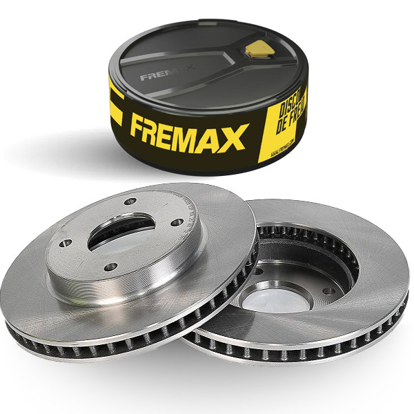 Par Disco de Freio Ventilado NISSAN LIVINA TIIDA Fremax em Oferta na Shopee