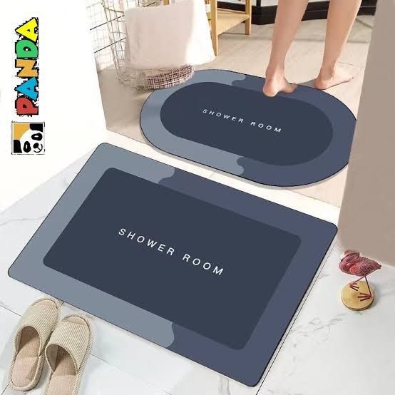 Tapete(STOWER BATH) De Secagem Rápida Em Microfibra Antiderrapante De Banheiro cozinha casa