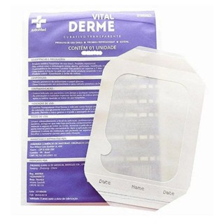 Curativo Transparente Estéril Fenestrado Vitalderme 6x7cm Cateter Cicatriz 5 Unidades em Oferta na Shopee