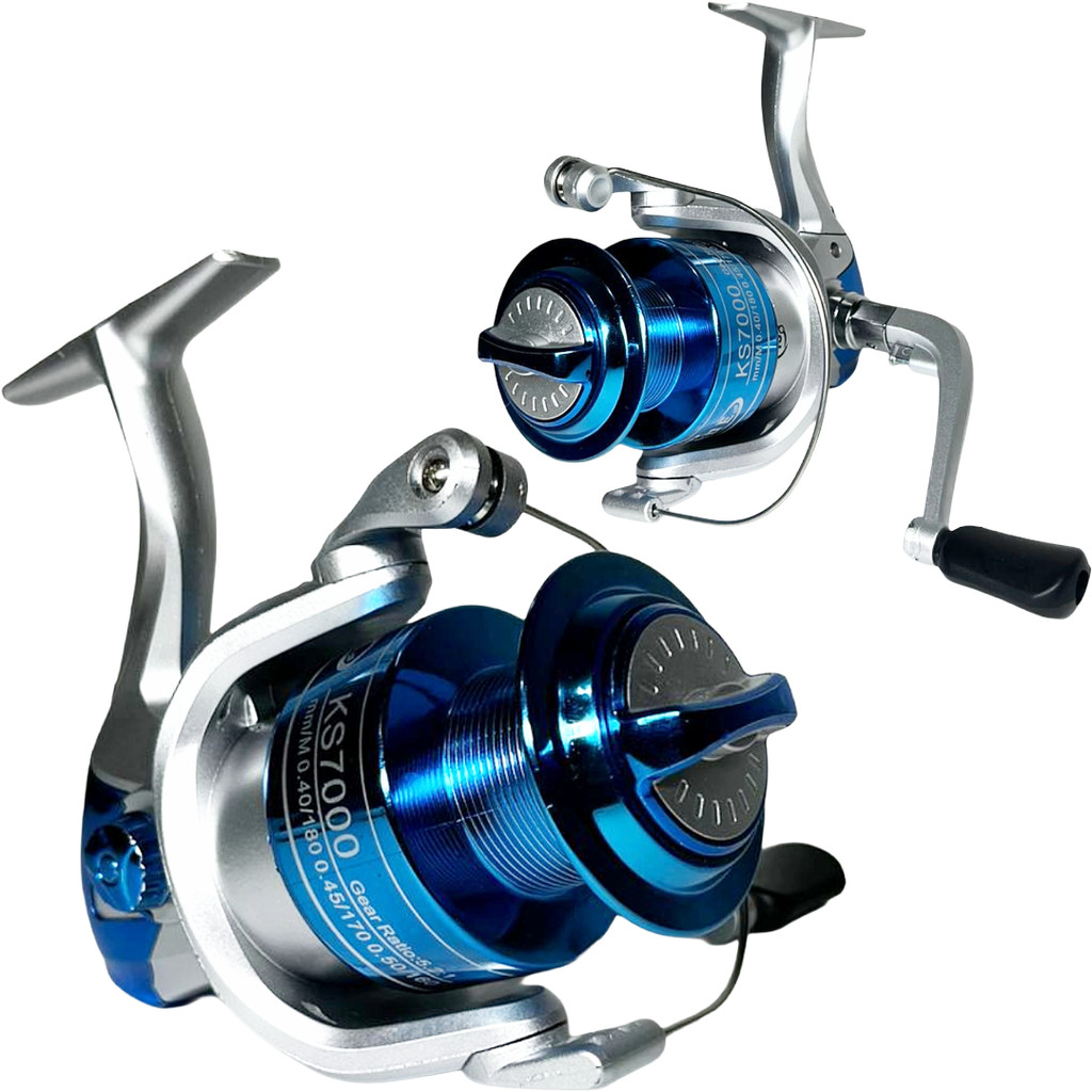 Molinete de Pesca Taue Ks 7000 - 13 Rolamentos - Drag: 16Kg - 5.2:1 - Pesca Pesada