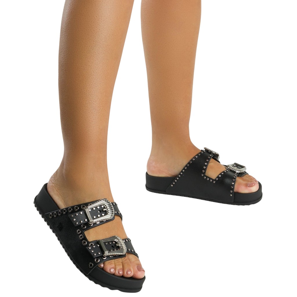 Tamanco Feminino Zaxy Tratorado Fivela Birken Estiloso