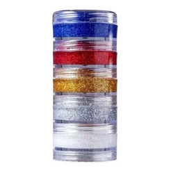 Tinta Facial Cremosa 5 Cores Com Glitter Color Make