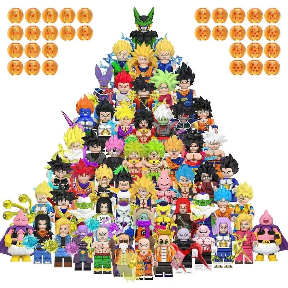 WM6179 WM6182 WM6183 Series Anime Action Figures Brinquedos De Coleção De Blocos De Construção Para Crianças