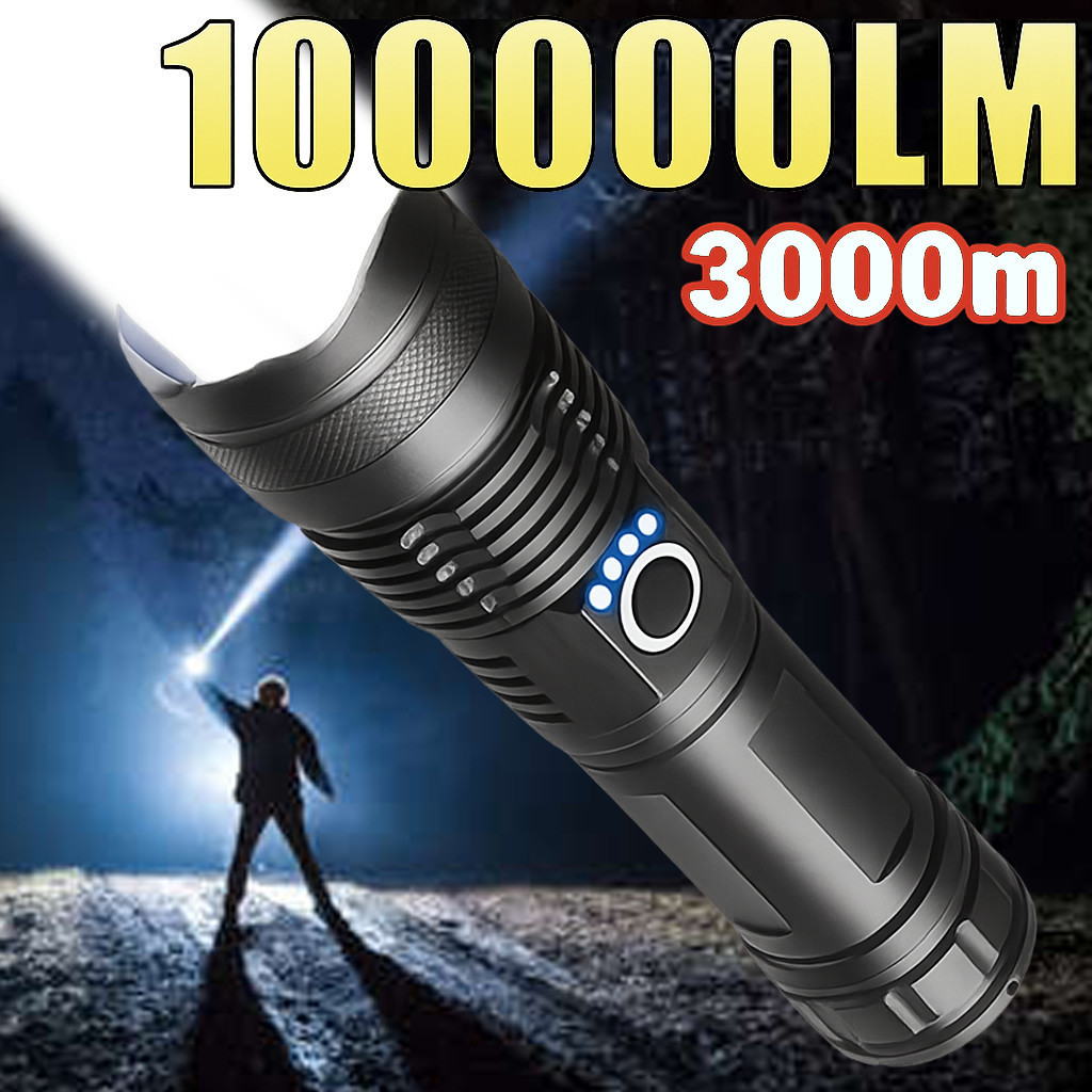 Lanterna Tática T9 Led Ultra Potente - Mais Forte do Mercado Ultra Forte