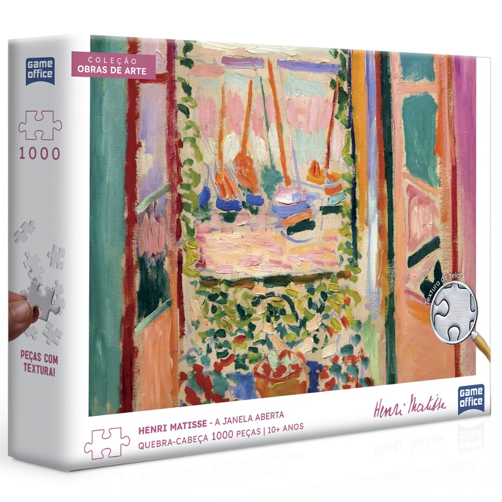 QUEBRA CABEÇA A JANELA ABERTA HENRI MATISSE 1000 PEÇAS TOYSTER PUZZLE OBRA DE ARTE PINTOR QUADRO COR em Oferta na Shopee