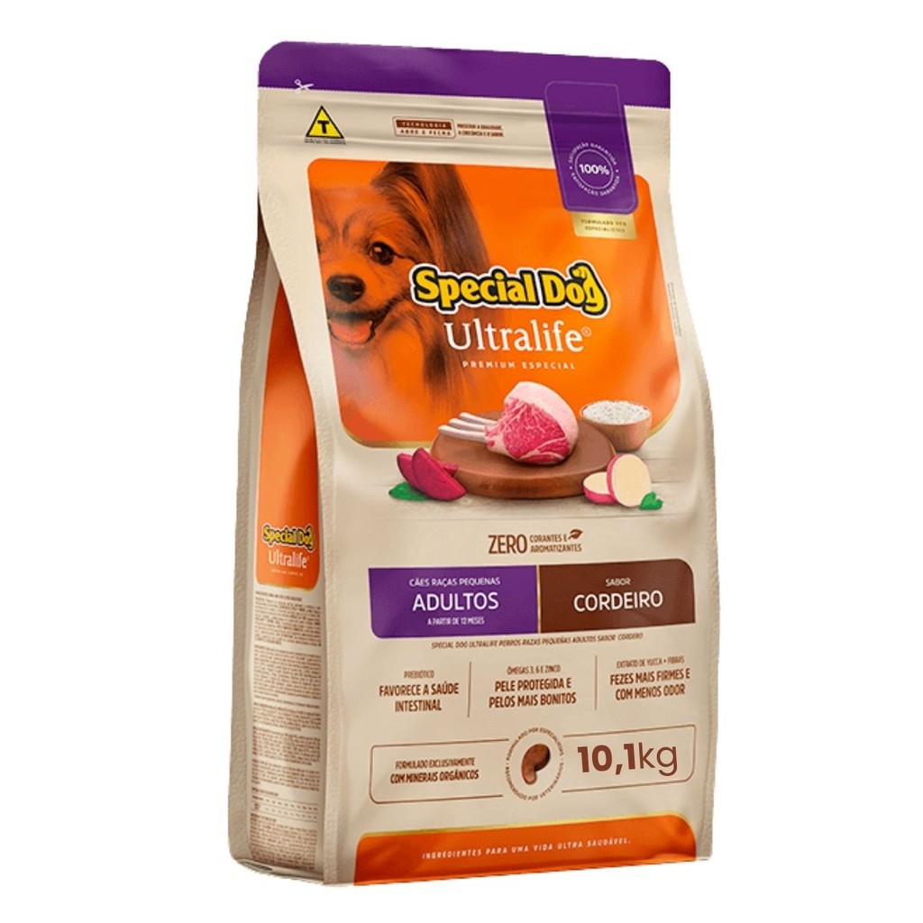Ração Special Dog Ultralife Adultos Raças Pequenas Cordeiro em Oferta na Shopee