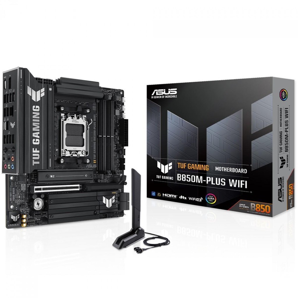 Placa Mãe Asus TUF-Gaming B850M-Plus WIFI, Chipset B850, AMD em Oferta na Shopee