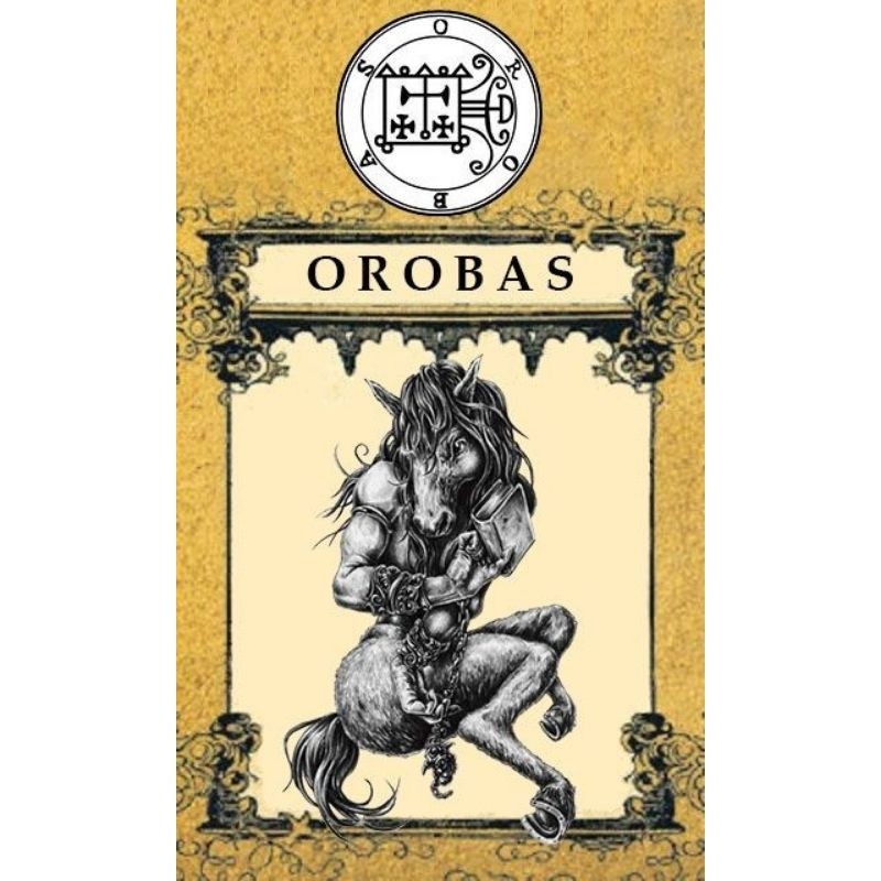 Quadro Decorativo Daemon Orobas Goetia -Principe da lealdade e da Honra