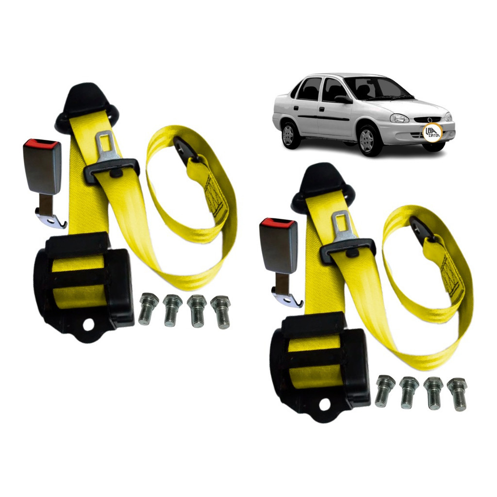 2 Cinto Segurança Dianteiro Retrátil Completo Corsa Classic em Oferta na Shopee