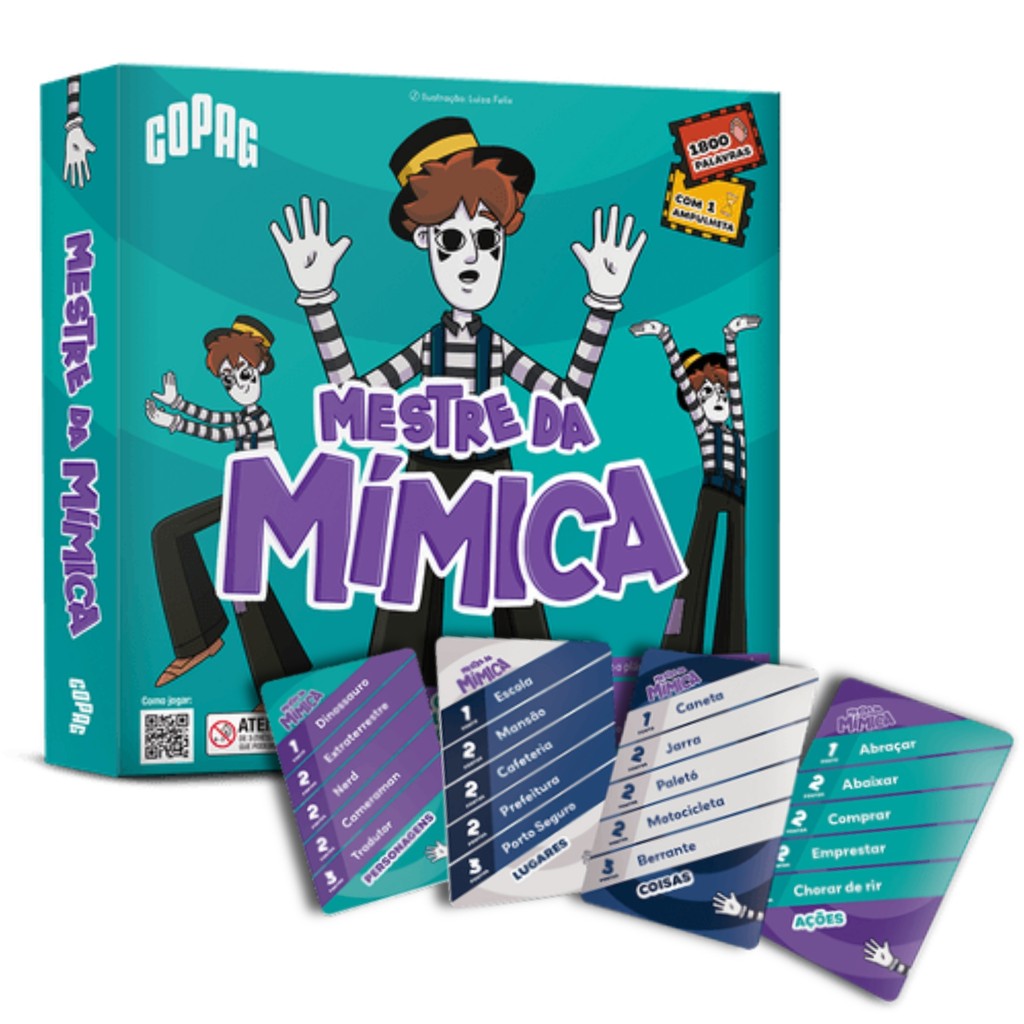 Jogo Mestre da Mímica 180 Cartas com Ampulheta Copag - 35858 em Oferta na Shopee