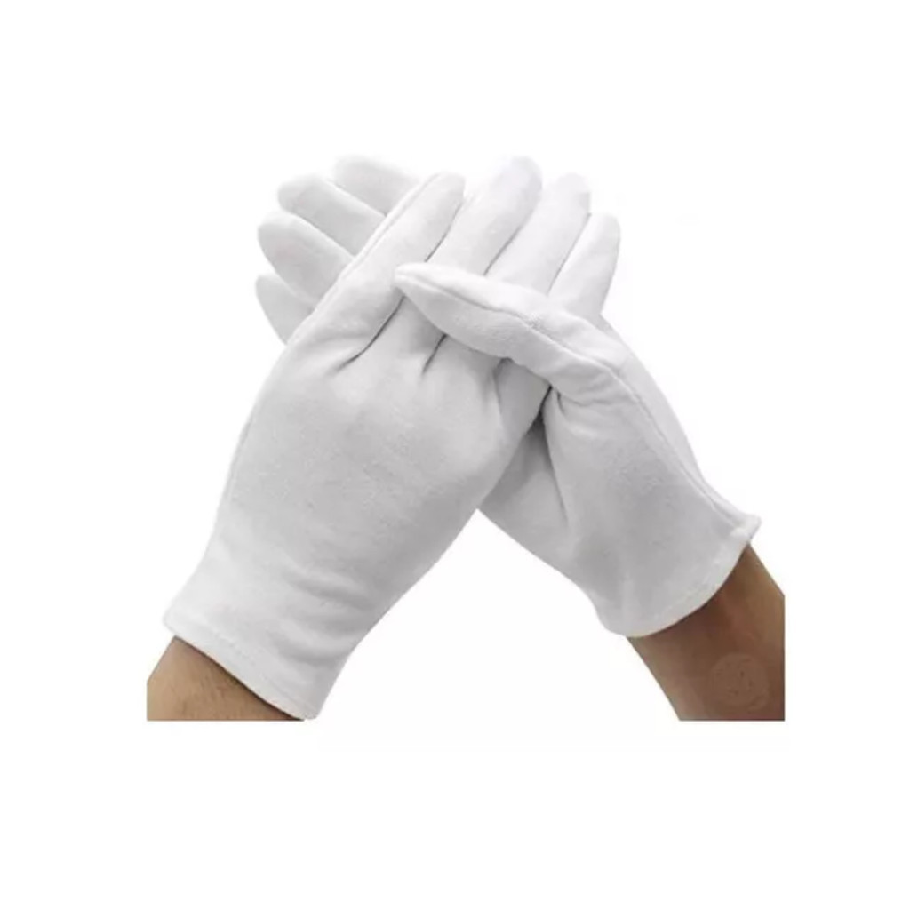 15 PARES Luva de 21cm Curta Festa Fantasia Carnaval Cosplay Branca