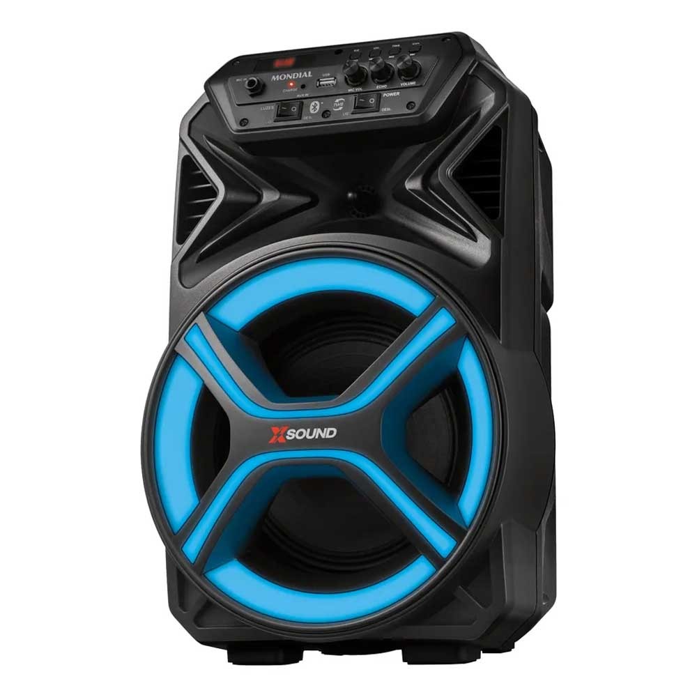 Caixa Amplificada Cm-400-l 400w Rms Preta Mondial Bivolt Preto