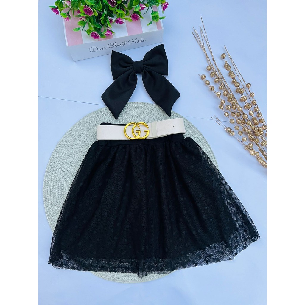 Saias infantil Tule menina moda evangélica saia de menina 1 a 10 anos saia feminina
