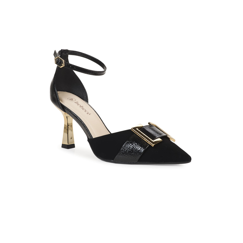 Detalhes do Scarpin Feminino Bebecê com Fivela e Salto Taça