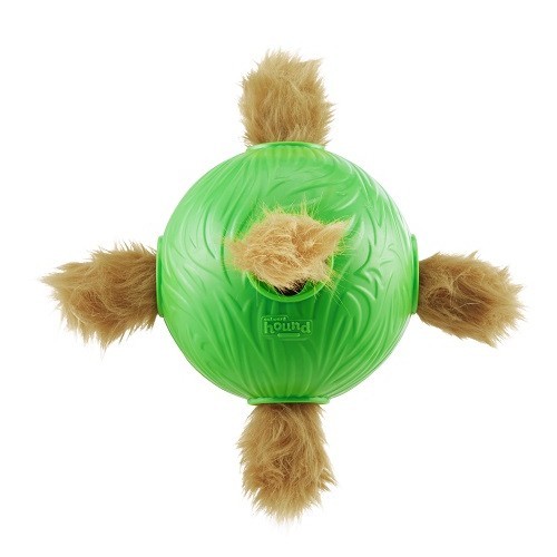 Brinquedo Recheável Dispenser Bola e Pelúcia Esquilo Dog Snuffle N' Treat Ball Nina Ottosson
