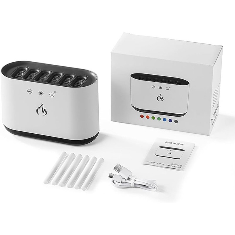 Umidificador ultrassônico de névoa, umidificador de ar, presente, 6 modos, difusor de óleo essencial ajustável para quarto, escritório