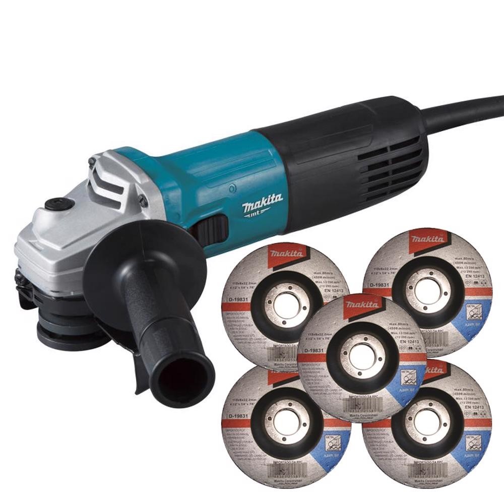 Esmerilhadeira Angular 4.1/2 POL 720W Profissional M9507B MAKITA MT