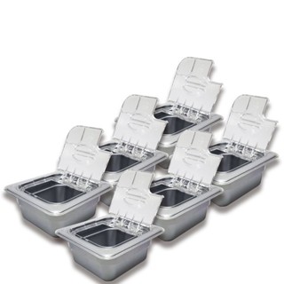 KIT C/12 CUBA POLI 1/6x65 CINZA Tampa Dobradiça Copolímero SB em Oferta na Shopee