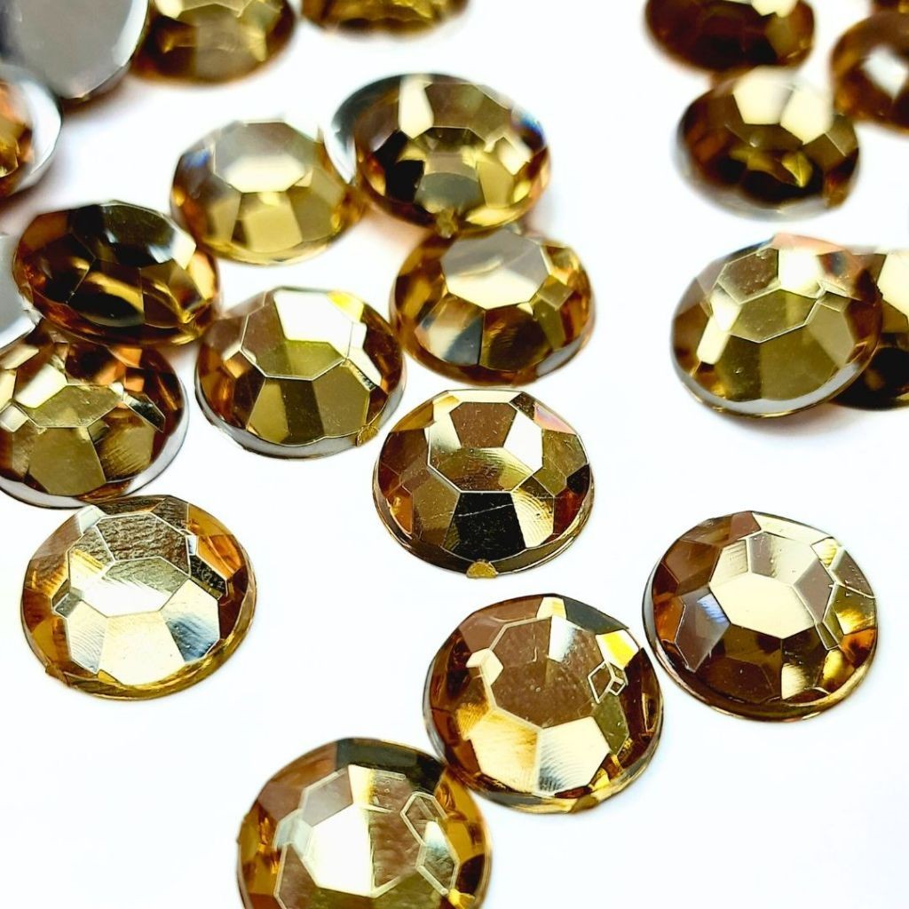 Detalhes do Chaton Modelo Diamante Redondo 12mm - Caque - Base Reta