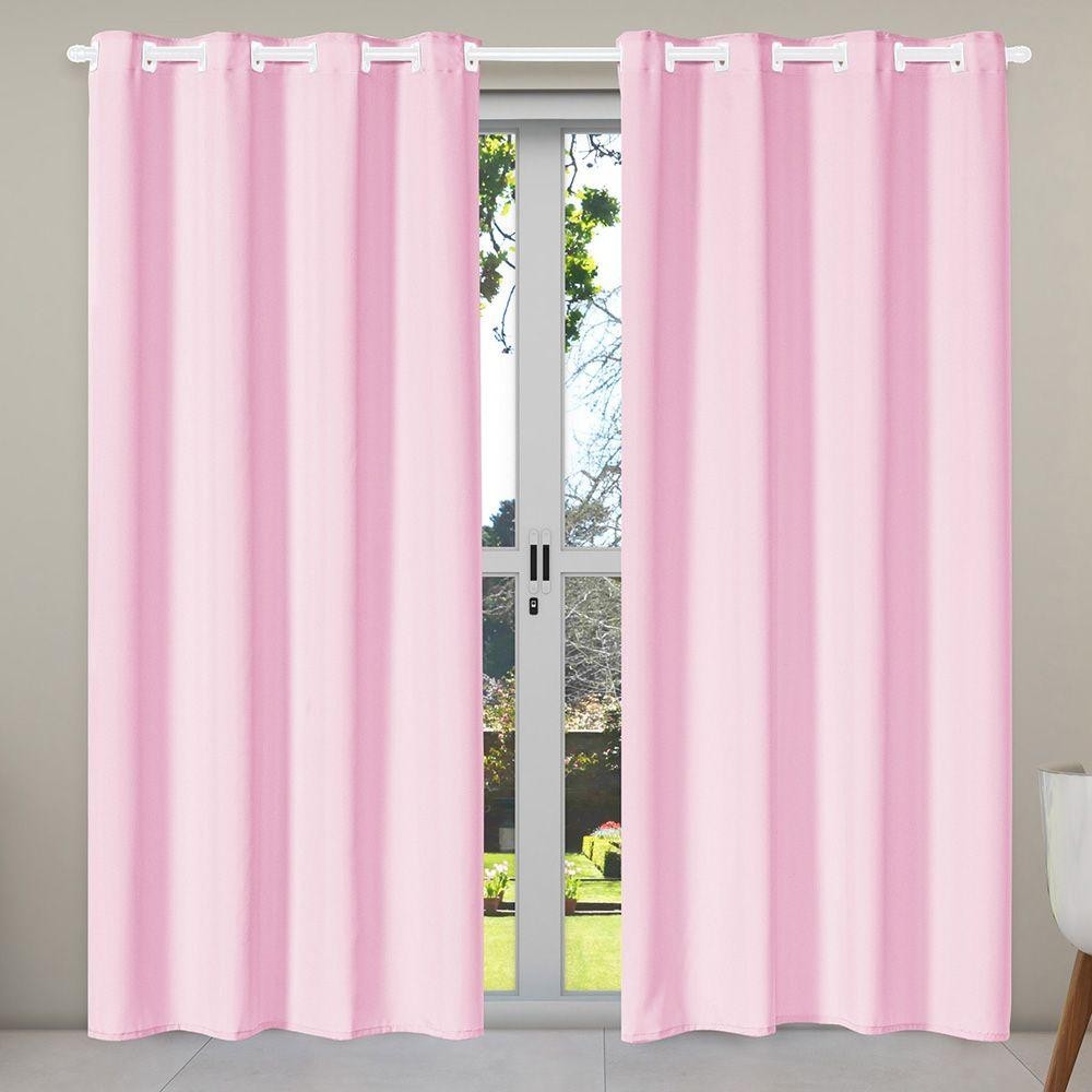 Cortina Isa 2,80M X 2,30M P/ Porta Balcão Rosa em Oferta na Shopee