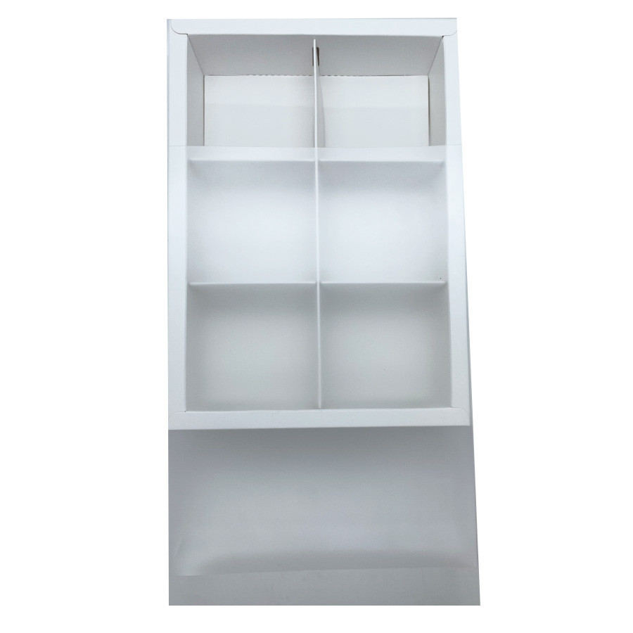 Caixa 6 Pães de Mel - Branca - 24x17x5cm - 1 unidade - Rizzo