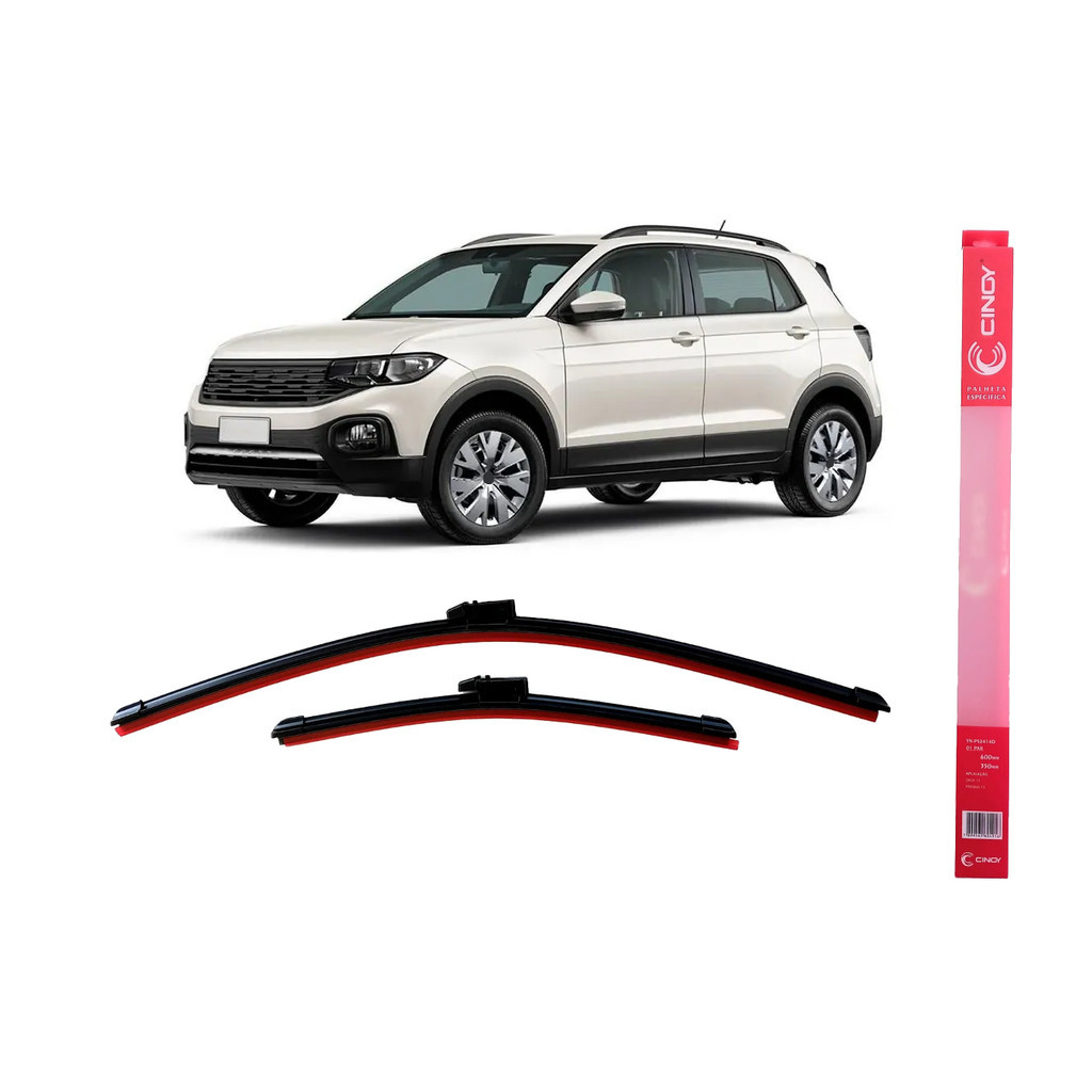 Par Palheta Silicone Tcross 2019 2020 2021 2022 2023 Limpador Parabrisa Dianteiro Cinoy