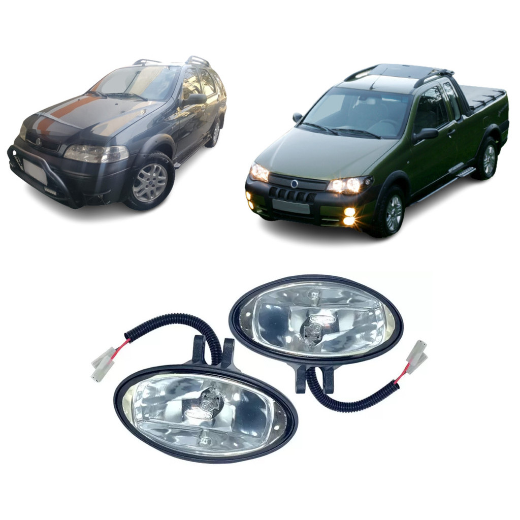 Par Farois Auxiliares Milha Palio Weekend Adventure 1999/2008 Strada Adventure 2001 a 2004 Quebra Mato Oval