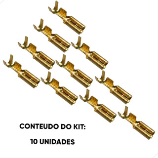 Kit Terminal Encaixe Fêmea 2.8 - Sem Trava - 10 Unidades (kt10ete7030) 70741 em Oferta na Shopee