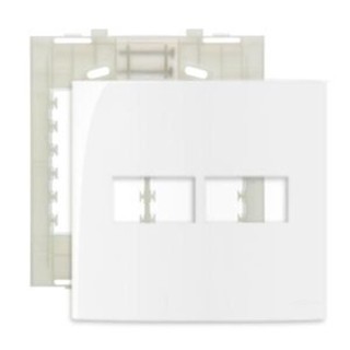 Conjunto Placa 4x4 2 Postos Horizontal Br Com Suporte Linha Sleek em Oferta na Shopee