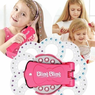 BLING DIAMOND ADESIVAS P CABELO 180 GEMAS COM MAQUINA DE APLIACACAO DE JOIAS STRASS BRILHO em Oferta na Shopee