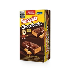 Paçoquita Coberta Chocolate Display 432G