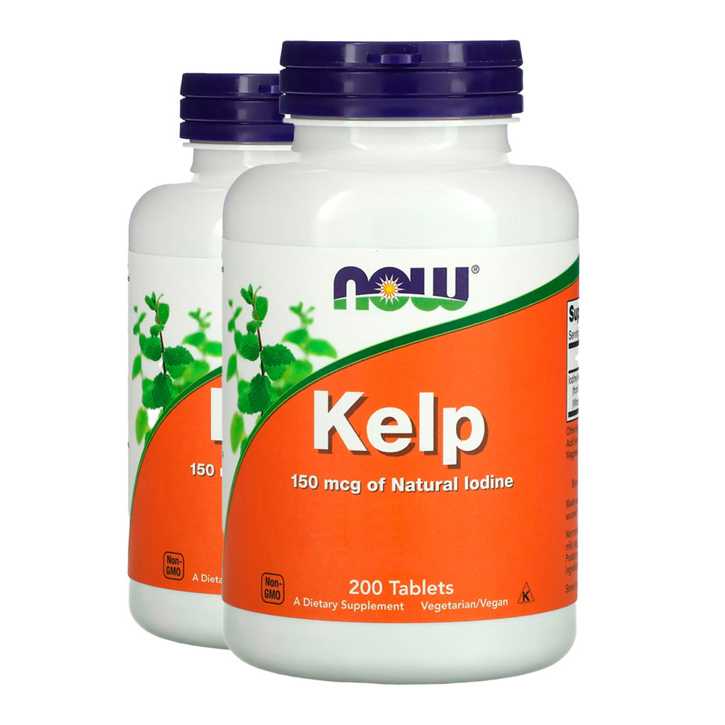 Kit 2x Kelp Algas 150mcg Now Foods Iodo Natural 200 Tabls Importado/Made in Usa em Oferta na Shopee