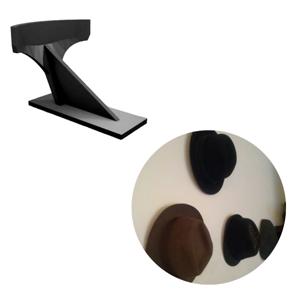 Porta Chapéu De Parede Para Fedora, Chapéu De Pagodeiro, Boina, Sombrero, Chapéu De Couro, Bucket