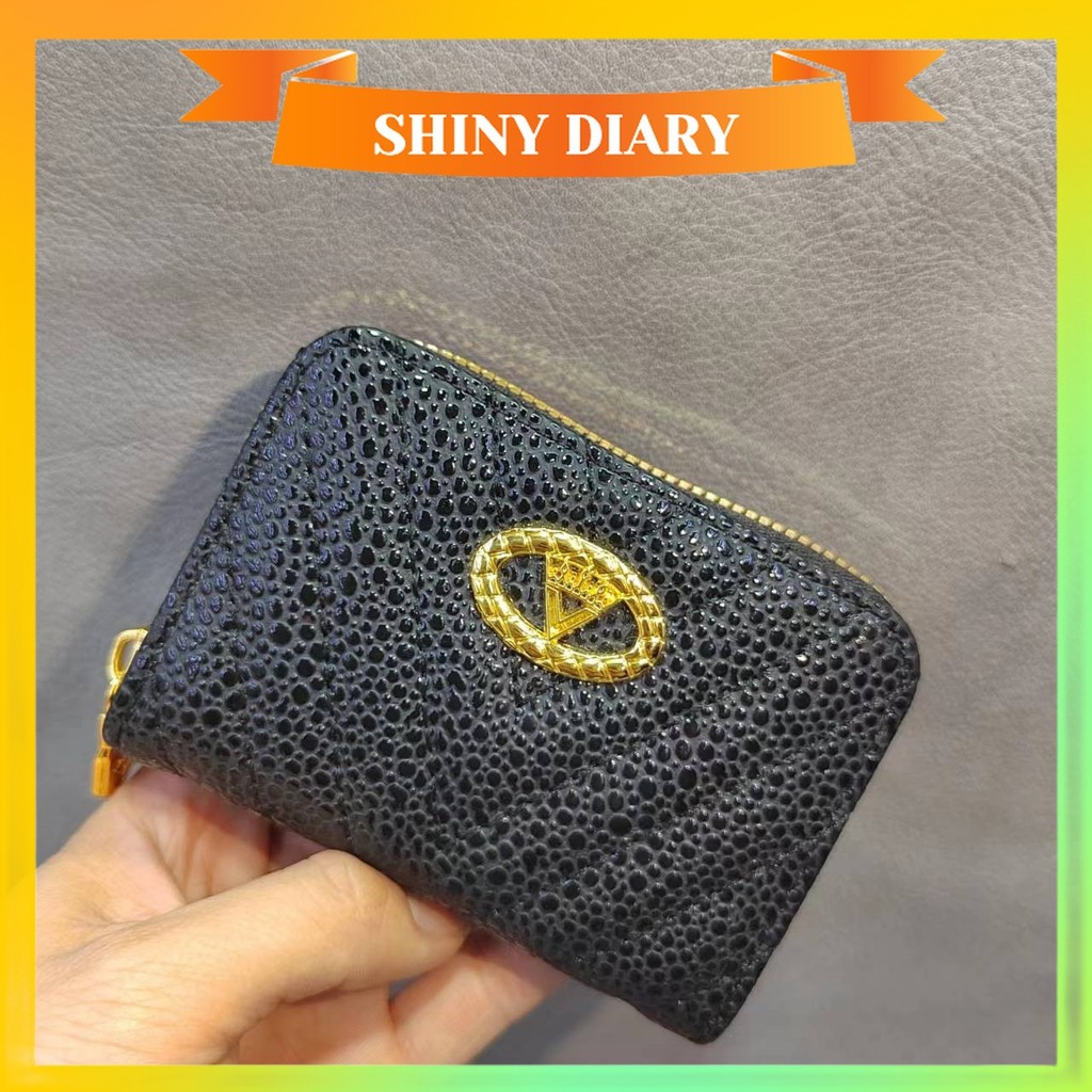 Shinydiary em Estoquecarteira Curta À Moda , Porta-Cartões Clássico Feminino Moedas