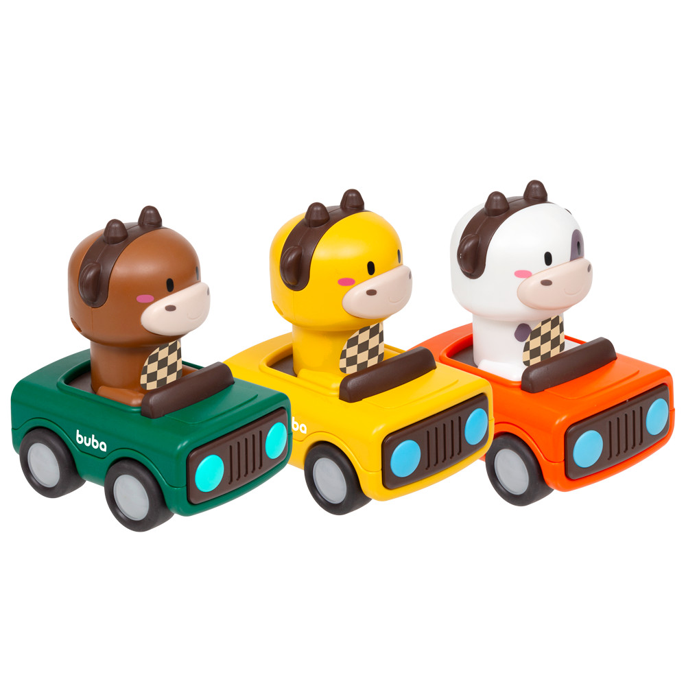 Carrinho Animal Racing Sortido Buba carrinho infantil silicone em Oferta na Shopee