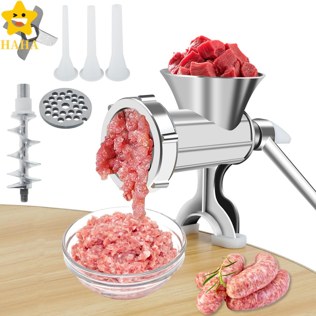 Moedor Manual De Carne Com Manivela À Prova De Ferrugem 3 Tubos Para Salsichas Multifuncional SHOPSBC3923